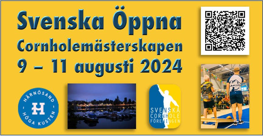 Svenska Öppna Cornholemästerskapen 2024 - Singel Elit Grundspel