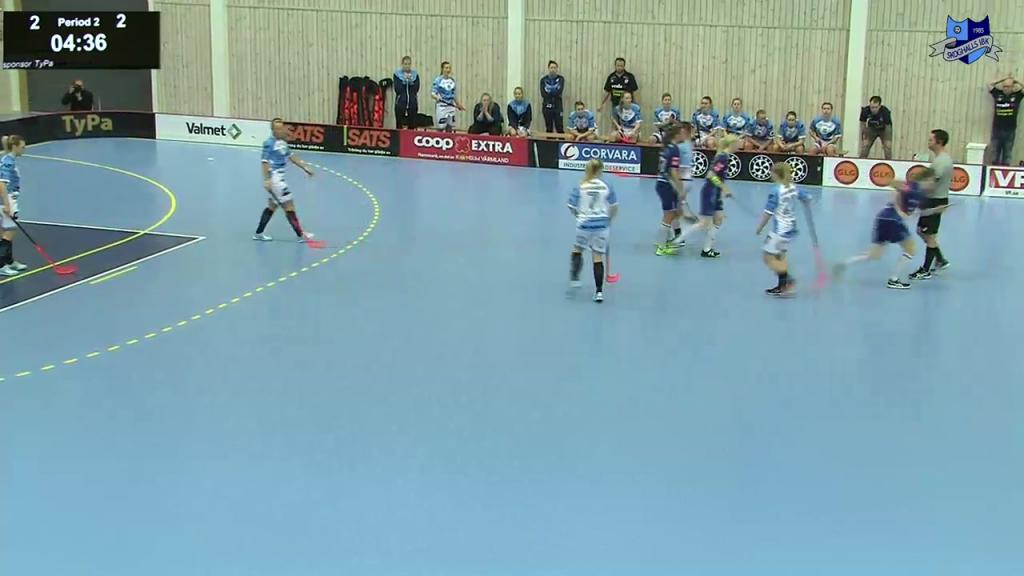 Damer kval till SSL Skoghall IBK vs Warberg IC 12 Mars 2016