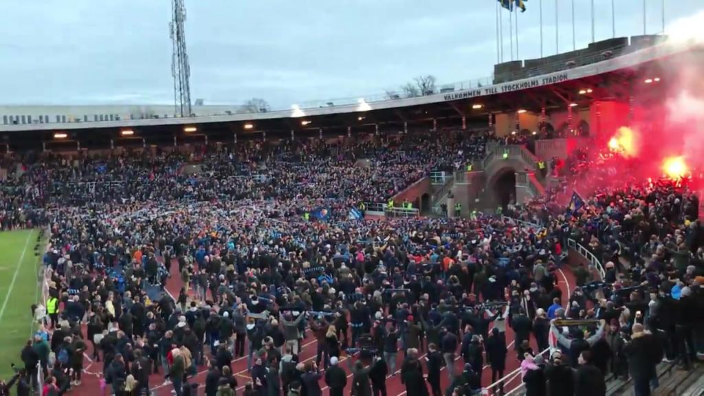 Hey Jude och fyrverkerier på Stockholms Stadion