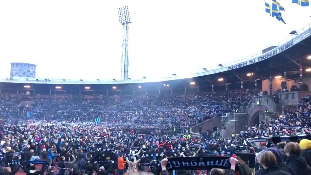 Sjung för gamla Djurgår'n på Stockholms Stadion