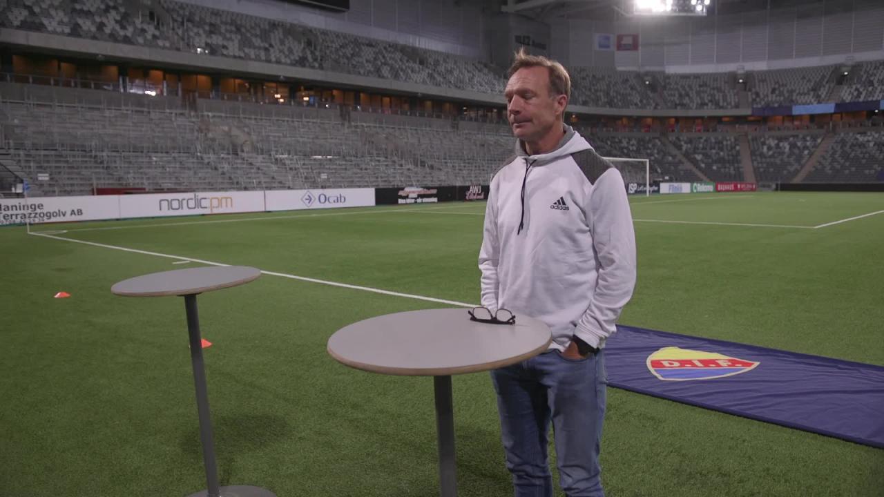Djurgården Fotboll: 
        Presskonferens med Kim Bergstrand efter avancemanget
      