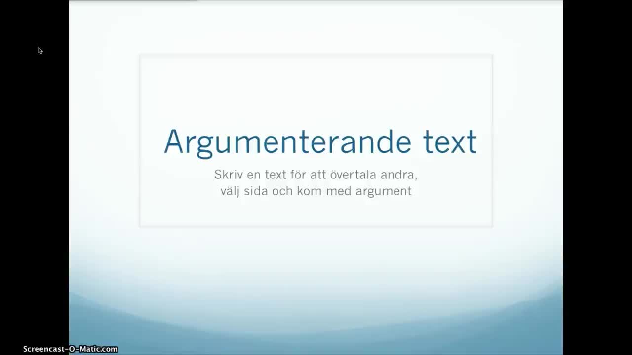 Argumenterande text