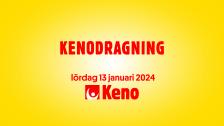 Keno lördag 13 januari