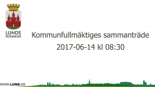 Kommunfullmäktiges sammanträde 2017-06-14 förmiddag