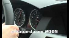 The different shift programs of the BMW M5 E60: S1 and S5.