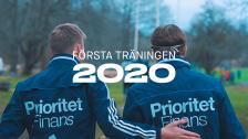Första träningen 2020