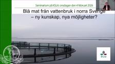 Blå mat från vattenbruk i norra Sverige 4 feb 2026
