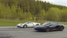 Exterior view McLaren MP4-12C vs Ford GT Whipple 4LTwin Screw kompressor (ECU by AG)