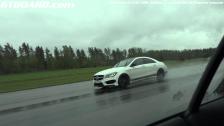 Mercedes CLA45 AMG Edition 1 vs Audi R8 V8 6-speed manual