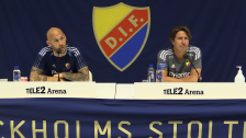 Djurgårdens presskonferns inför mötet med Apoel