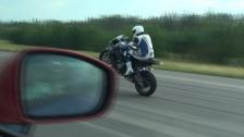 BMW S1000RR (one wheel) vs Nissan GT-R w/ ECU (Jury) from summer of 2011 2nd of July