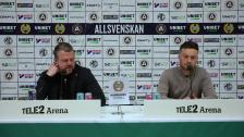 Presskonferensen efter 3-0-segern mot Elfsborg