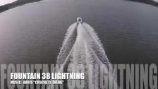 1740 HP Fountain 38 Lightning powerboat, one of the toys of Team76FI Gumball 3000 Miami2Ibiza