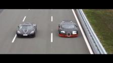 Exterior 250-374 km/h (156-233 mph) RACE Koenigsegg Agera R vs Bugatti Veyron Vitesse