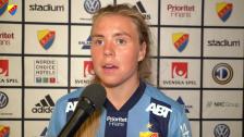 Ingibjörg Sigurdardottir efter krysset mot Limhamn